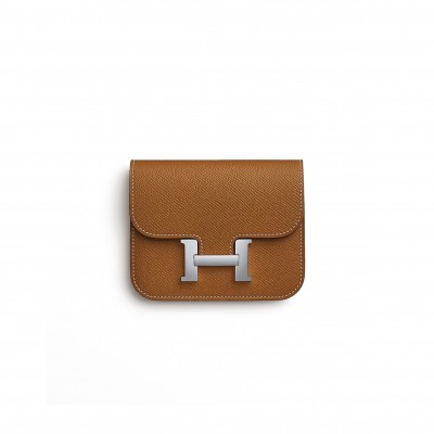 HERMES MASTER  CONSTANCE SLIM WALLET EPSOM H082060CK37(12.4*10.2*3cm)